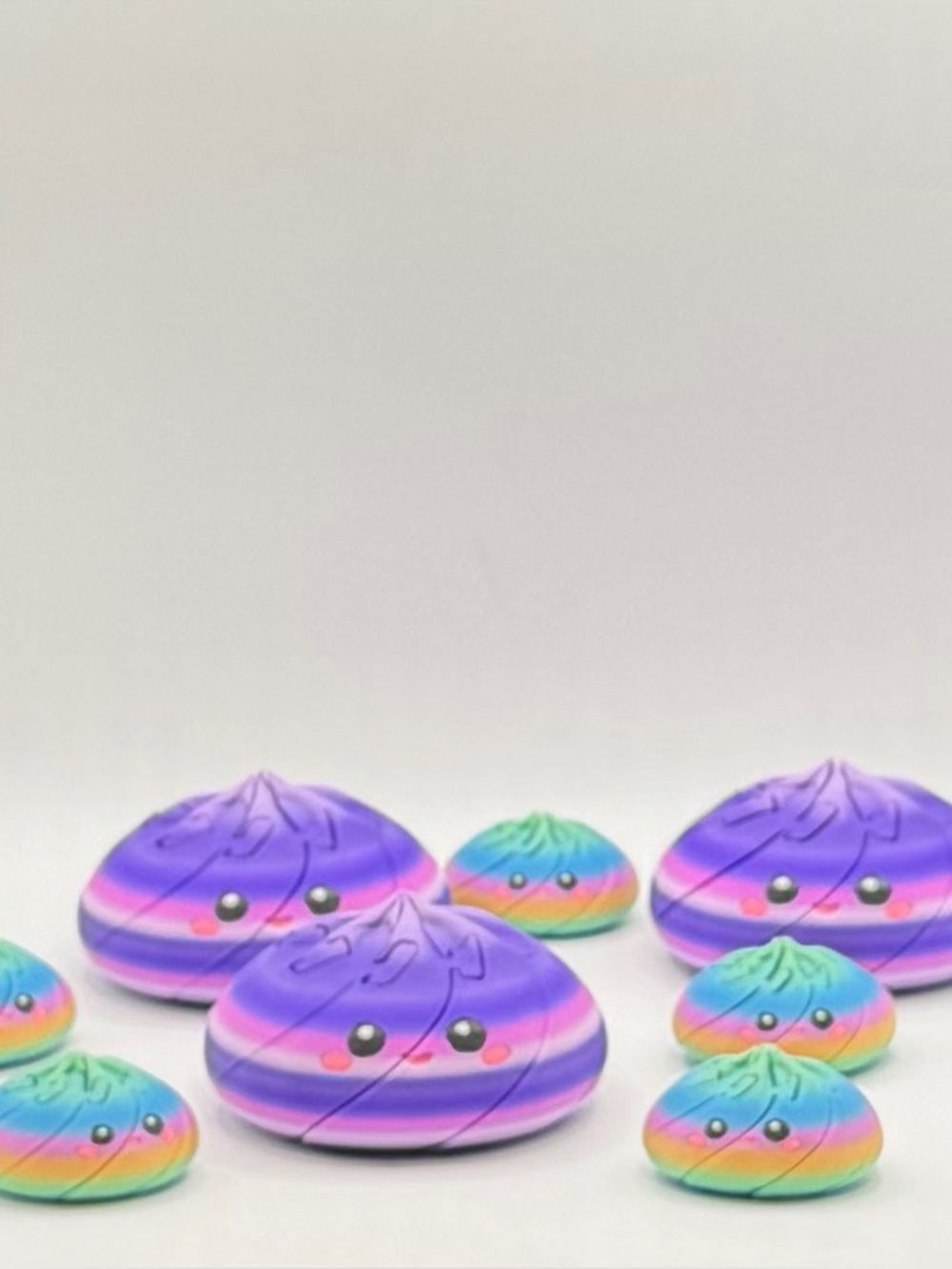 Mini Rainbow Spiral Dumpling Fidget
